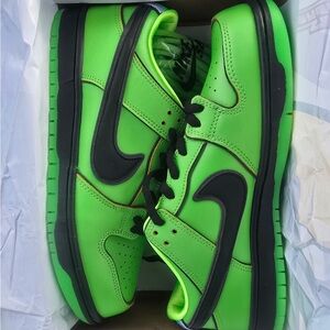 Nike Neon Green and Black Athletic Shoes